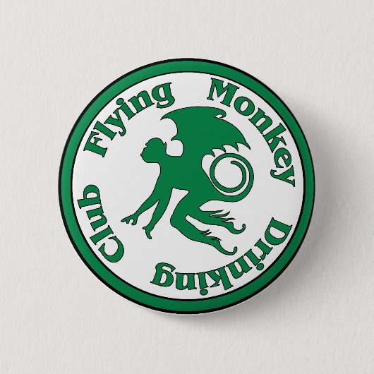 Flying Monkey Drink Club Ronde Button 5,7 Cm (Voorkant)
