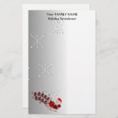 Flying Monkey Santa Briefpapier (Voorkant / Achterkant)