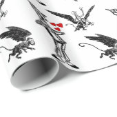 Flying Monkey Tin Man Wizard of Oz paper love Cadeaupapier (Rol Hoek)