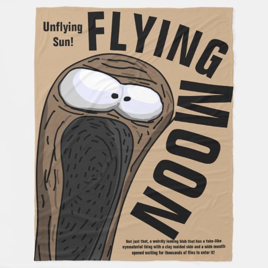 Flying Moon Blanket Fleece Deken (Voorkant)