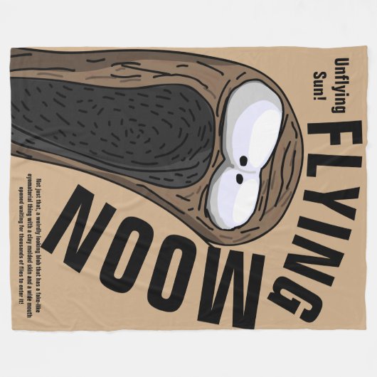 Flying Moon Blanket Fleece Deken (Voorkant (Horizontaal))