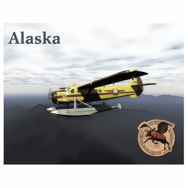 Flying Moose Aviation de Havilland DH3-C Otter Fotobeeldje Magneet (Voorkant)