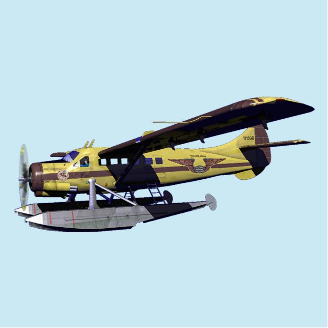 Flying Moose Aviation de Havilland DH3-C Otter Fotobeeldje Magneet (Voorkant)