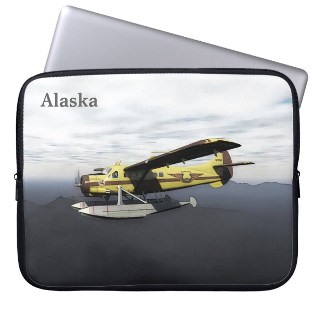 Flying Moose Aviation de Havilland DH3-C Otter Laptop Sleeve (Voorkant)