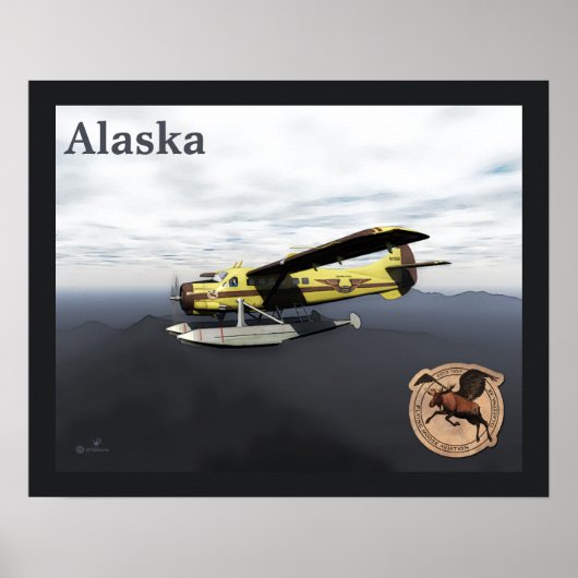 Flying Moose Aviation de Havilland DH3-C Otter Poster (Voorkant)