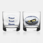 Flying Moose Aviation de Havilland DH3-C Otter Whisky Glas (Achterkant)