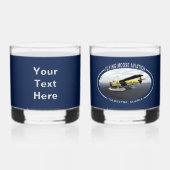 Flying Moose Aviation de Havilland DH3-C Otter Whisky Glas (Achterkant)