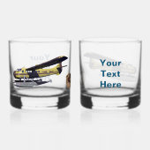 Flying Moose Aviation de Havilland Otter - Welkom Whisky Glas (Voorkant)