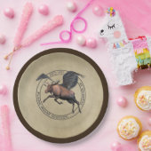 Flying Moose Aviation Logo Papieren Bordje (Feest)