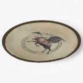 Flying Moose Aviation Logo Papieren Bordje (Gekanteld)