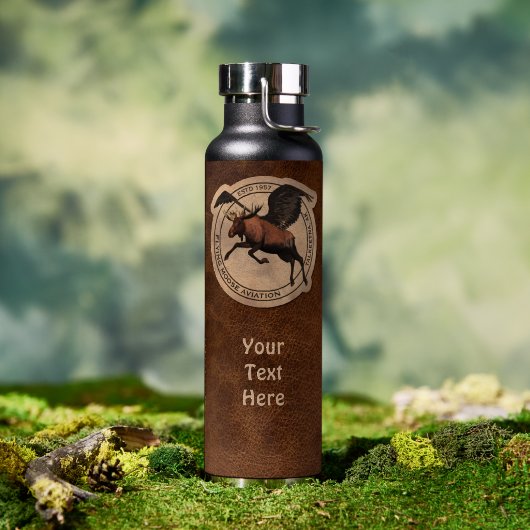 Flying Moose Aviation Patch Case-Mate iPhone Hoesj Waterfles (Buiten (Gedraaid)  )