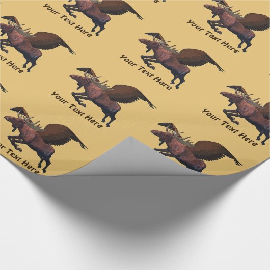 Flying Moose Cadeaupapier (Hoek)