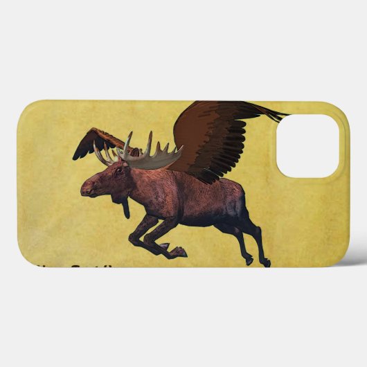 Flying Moose Case-Mate iPhone Case (Achterkant (horizontaal))
