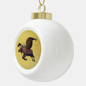 Flying Moose Keramische Bal Ornament (Rechts)