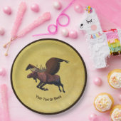 Flying Moose Papieren Bordje (Feest)