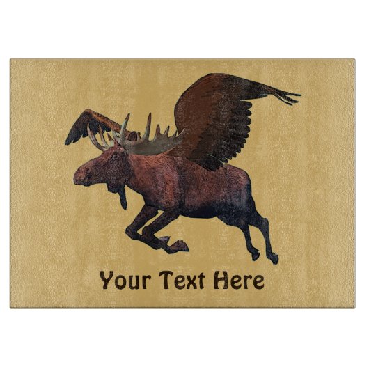 Flying Moose Snijplank (Voorkant)