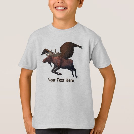 Flying Moose T-shirt (Voorkant)