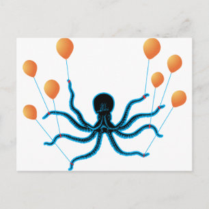 Flying Octopus Briefkaart