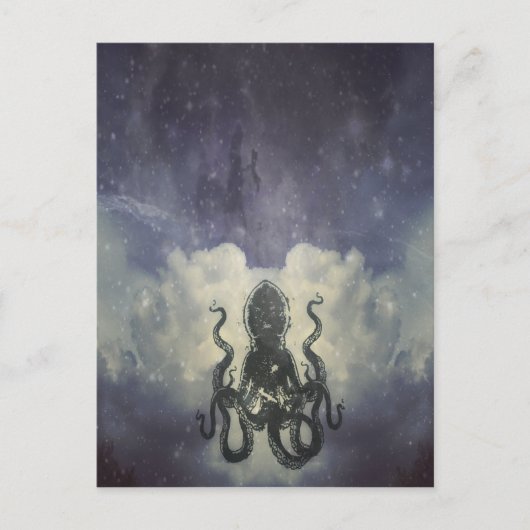 Flying Octopus Card Briefkaart (Voorkant)