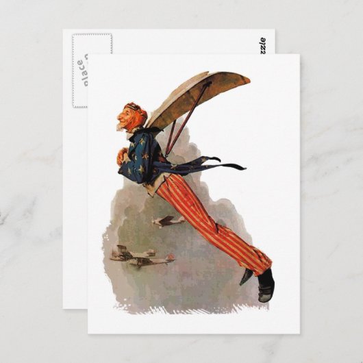  Flying Oom Sam giften en groeten Briefkaart (Voorkant / Achterkant)