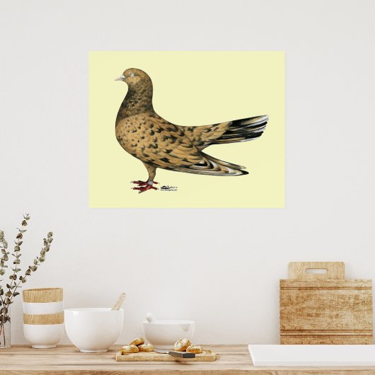 Flying Oriental Roller: Almond Poster (Keuken)