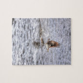 Flying Osprey & Fish HDR Wildlife Photo Gift Legpuzzel (Horizontaal)