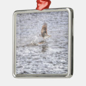 Flying Osprey & Fish HDR Wildlife Photo Gift Metalen Ornament (Links)