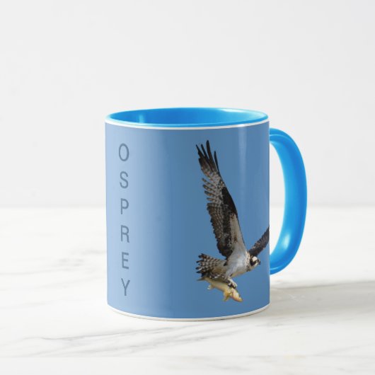 Flying Osprey & Fish Wildlife Photography Mok (Voorkant rechts)