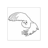 Flying Owl Art Stamp Rubberstempel (Afrduk)