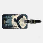 Flying Owl Bagagelabel (Voorkant horizontaal)