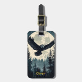 Flying Owl Bagagelabel (Voorkant verticaal)