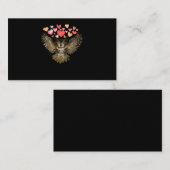 Flying Owl Love Bird Hearts Visitekaartje (Voorkant / Achterkant)