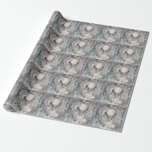 Flying Owl wrapping papier