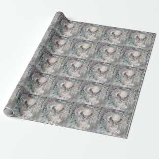 Flying Owl wrapping papier