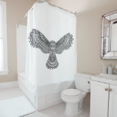 Flying Owl Zendoodle Douchegordijn (In situ)