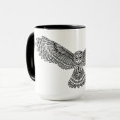 Flying Owl Zendoodle Mok (Voorkant links)