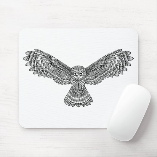Flying Owl Zendoodle Muismat (Met muis)