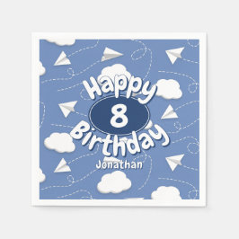 flying paper airplanes boy or girl birthday servet