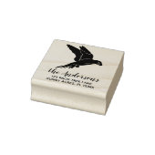 Flying Parrot Aangepast retouradres Rubberstempel (Stempel)