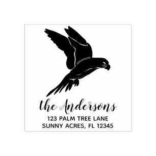 Flying Parrot Custom Return-adres Rubberstempel