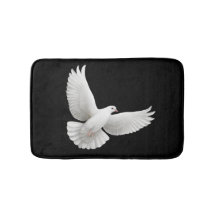 Flying Peace Dove Bath Mat