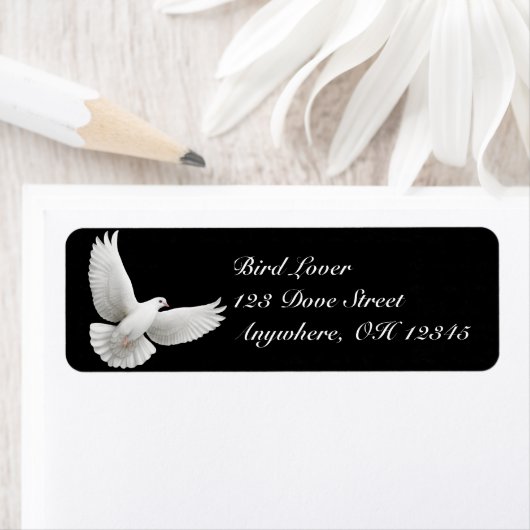 Flying Peace Dove Label (Insitu)