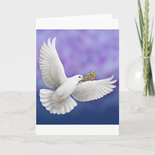 Flying Peace Dove Wenskaart Kaart (Voorkant)
