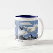 FLYING PEGASUS & EAGLES Fantasy Art Mok (Voorkant rechts)