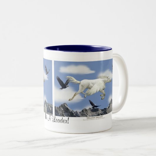 FLYING PEGASUS & EAGLES Fantasy Art Mok (Voorkant rechts)