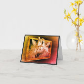 Flying Pegasus Fantasy Horse Art Note Kaart (Gele Bloem)