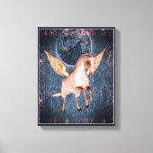 Flying Pegasus Horse Fantasy Art Canvas Afdruk (Voorkant)