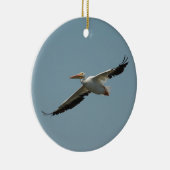 Flying Pelican 8 Keramisch Ornament (Rechts)
