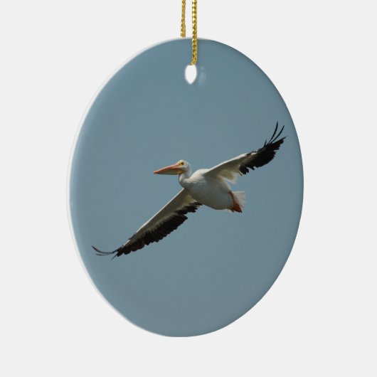 Flying Pelican 8 Keramisch Ornament (Rechts)