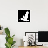 Flying Pelican Poster (Thuiskantoor)